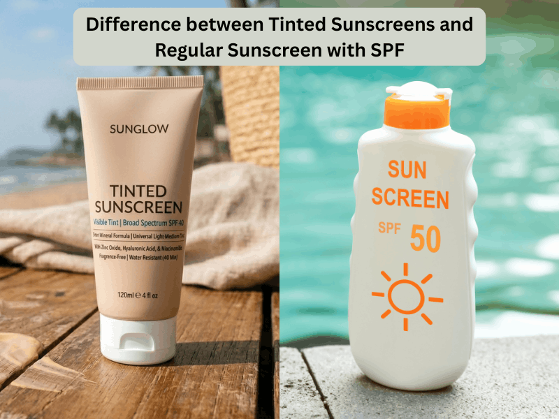 Difference between Tinted Sunscreens and Regular Sunscreen with SPFw