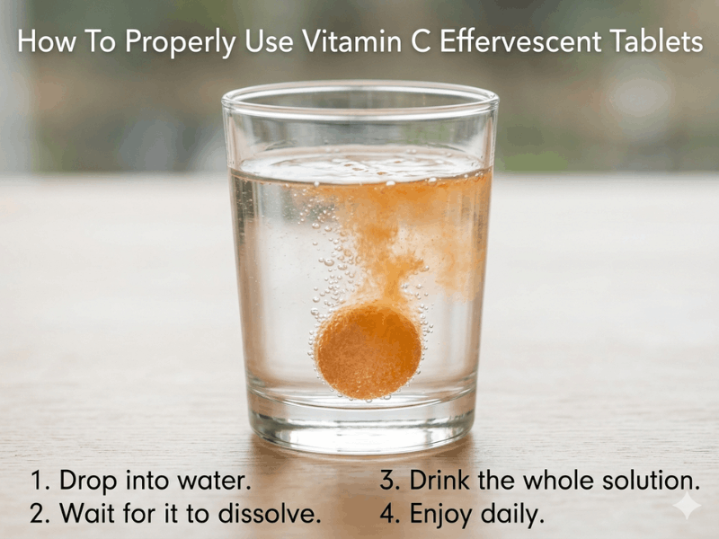 How To Properly Use Vitamin C Effervescent Tablets